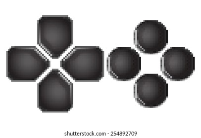 button gamepad pixel art