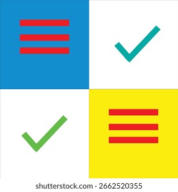 Conjunto de signos de gastronomía de Botón tick