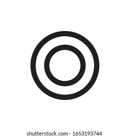 button with gold frame over white background