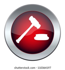 button with the hammer, the judge