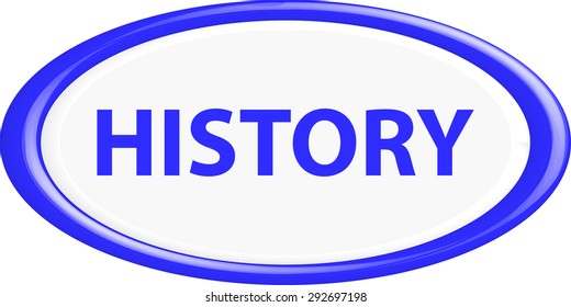 Button history . The round shape. 3D. Vector illustration.