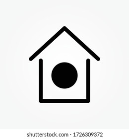 ilustración de vector de icono de inicio de botón