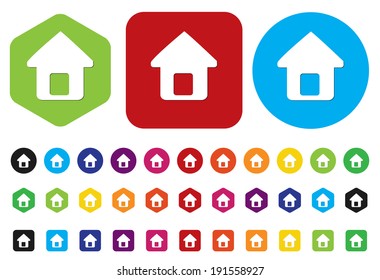 button home symbol sign