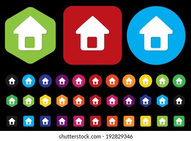 button home symbol sign