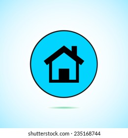 Button home vector icon
