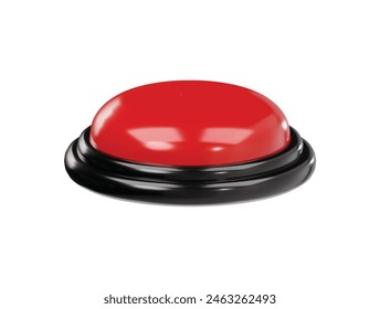 Button icon 3d render illustration