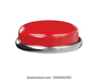 Button icon 3d render illustration