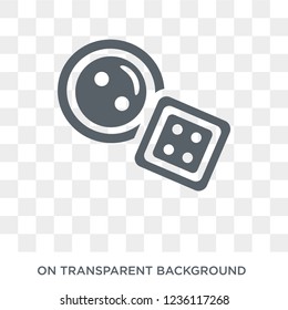 Button icon. Button design concept from  collection. Simple element vector illustration on transparent background.