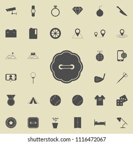 button icon. Detailed set of  Minimalistic  icons. Premium quality graphic design sign. One of the collection icons for websites, web design, mobile app on colored background