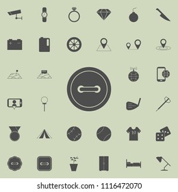 button icon. Detailed set of  Minimalistic  icons. Premium quality graphic design sign. One of the collection icons for websites, web design, mobile app on colored background
