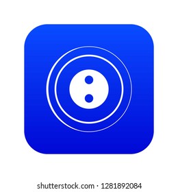 Button icon digital blue for any design isolated on white vector illustration