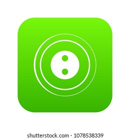 Button icon digital green for any design isolated on white vector illustration