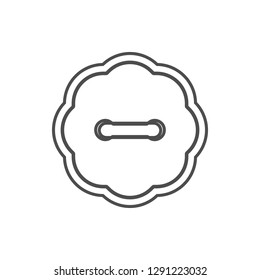 button icon. Element of cyber security for mobile concept and web apps icon. Thin line icon for website design and development, app development