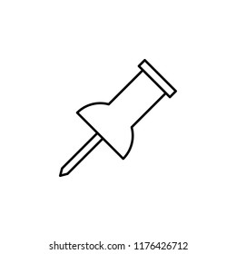 button icon. Element of education for mobile concept and web apps icon. Thin line icon for website design and development, app development. Premium icon