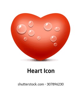 Button Icon for game red heart