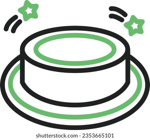 Button Icon image. Suitable for mobile application.