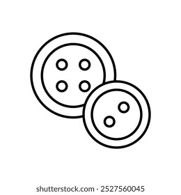Button icon isolated on a white background. Vector illustration.