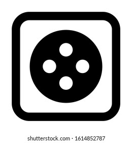 button icon isolated sign symbol vector illustration - high quality black style vector icons
