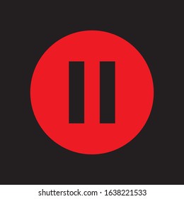 Button Icon Pause Music Media Sound Symbol