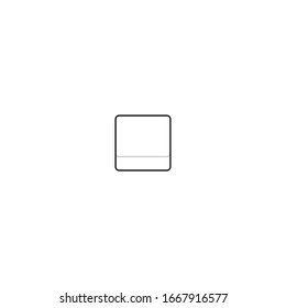 Icono de botón. Pulsa el símbolo. Diseño del logotipo. elemento