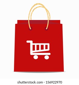 Button, Icon purchases goods Stock Photo