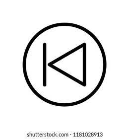 Button icon sign flat