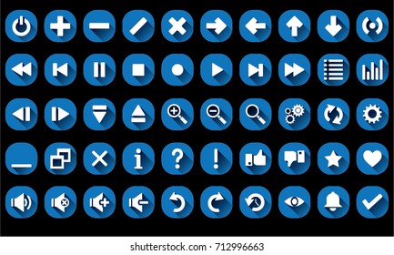 button icon sign and symbol illustration