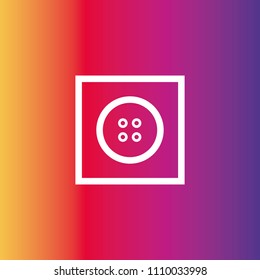 Button icon vector illustration