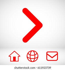 button icon vector illustration. Flat design style