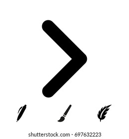 button icon vector illustration. Flat design style