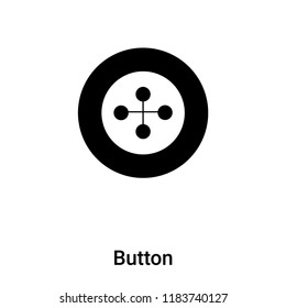 Button icon vector isolated on white background, logo concept of Button sign on transparent background, filled black symbol