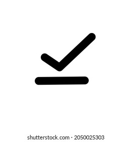 button icon vector for tick, done, good