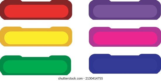 Button icon. Vector web button. Web button set. UI button concept. 