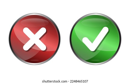 Los iconos de botón se utilizan normalmente para indicar un objeto o respuestas correctas e incorrectas...