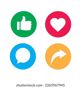 Button icons like on social media sites 