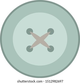 Button, illustration, vector on white background.
