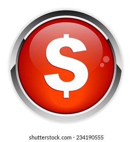 button internet argent finance icon