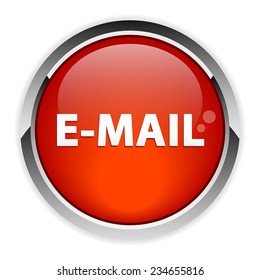 button internet email sign icon