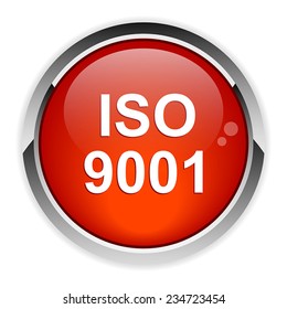 button internet iso 9001 icon