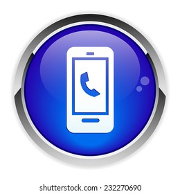 button Internet phone icon