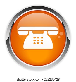 button internet phone symbol icon