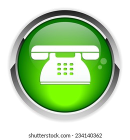 button internet phone symbol icon