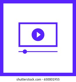 button isolated minimal icon. play graph line vector icon for websites and mobile minimalistic flat design.