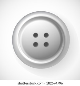 Button, isolated on white