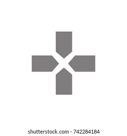 button joystick icon on white background