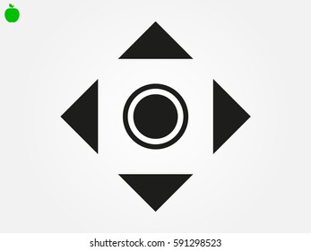 button joystick icon, vector illustration eps10