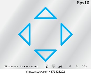 button joystick icon, vector illustration eps10