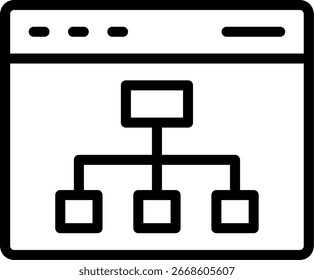 Button Line Icon Vector Design
