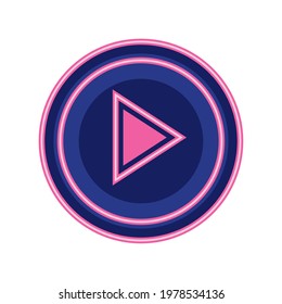 button of live streaming isolated