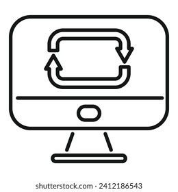 Umrandungsvektor für das digitale Symbol der Knopfsperre. Stroke online. Computerfilter suchen